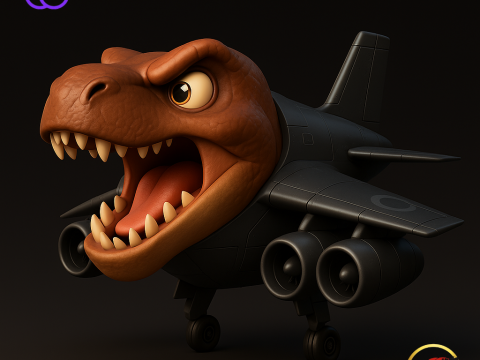 Nuclearo Dinossauro - Animado STL 3D Print Model