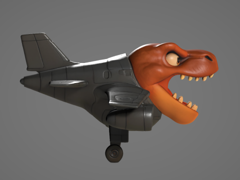 Nuclearo Dinossauro - Animado STL 3D प्रिंट मॉडल