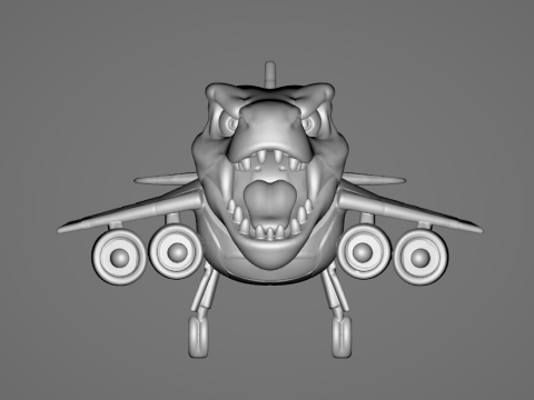 Nuclearo Dinossauro - Animado STL 3D प्रिंट मॉडल