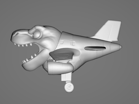 Nuclearo Dinossauro - Animado STL 3D प्रिंट मॉडल