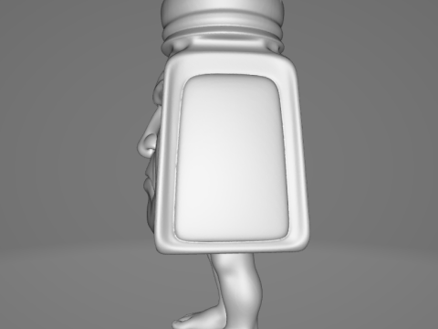 Garamararamararaman - Animado STL 3D प्रिंट मॉडल