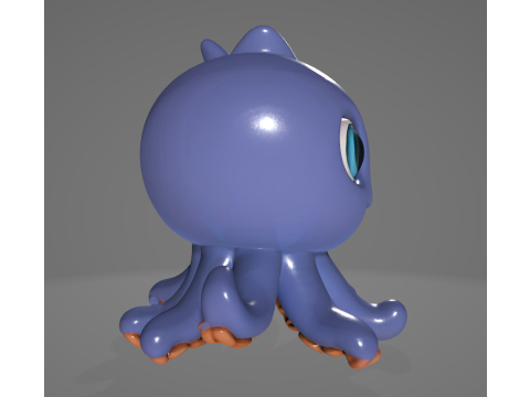 Blueberrinni Octopussini - Animado STL Modelo de impresión 3D