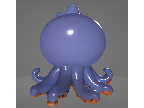 Blueberrinni Octopussini - Animado STL Modelo de impresión 3D