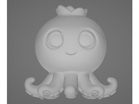 Blueberrinni Octopussini - Animado STL Modelo de impresión 3D