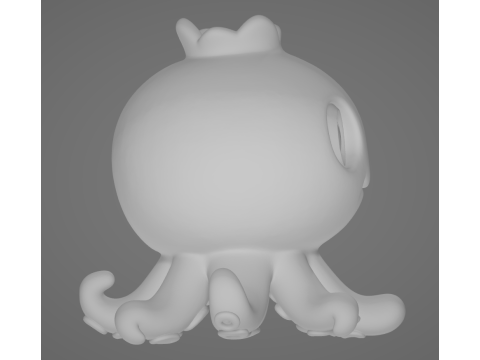 Blueberrinni Octopussini - Animado STL Modelo de impresión 3D