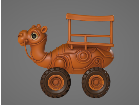 Tracotucotulu delapeladustuz - Animado STL 3D प्रिंट मॉडल