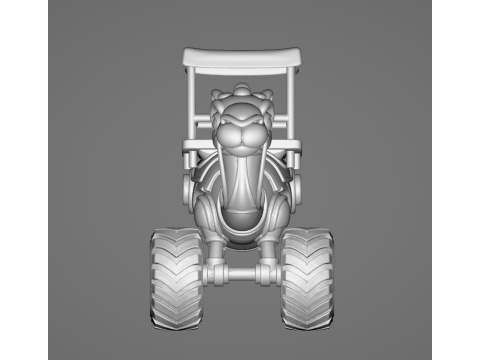 Tracotucotulu delapeladustuz - Animado STL 3D प्रिंट मॉडल