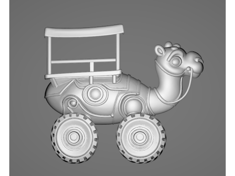 Tracotucotulu delapeladustuz - Animado STL 3D प्रिंट मॉडल
