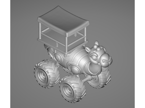 Tracotucotulu delapeladustuz - Animado STL 3D प्रिंट मॉडल