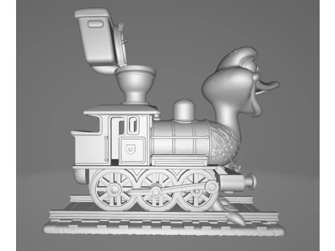 TRENOSTRUZZO TURBO 3000 Animado STL 3D Print Model