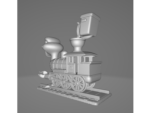 TRENOSTRUZZO TURBO 3000 Animado STL 3D Print Model