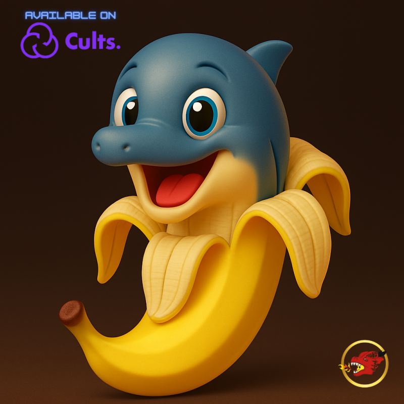 BANANITA DOLFINITA Animado STL Model Cetak 3D .c4d .max .obj .3ds .fbx .stl .blend