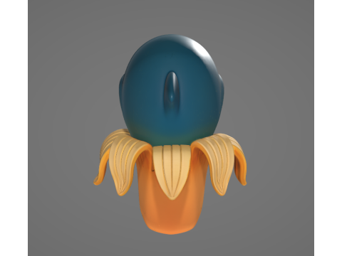 BANANITA DOLFINITA Animado STL Model Cetak 3D