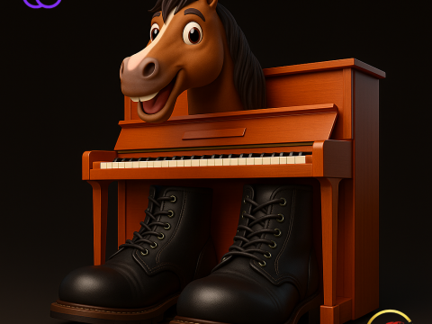 Ecco Cavallo Virtuoso - Animado STL 3D Print Model