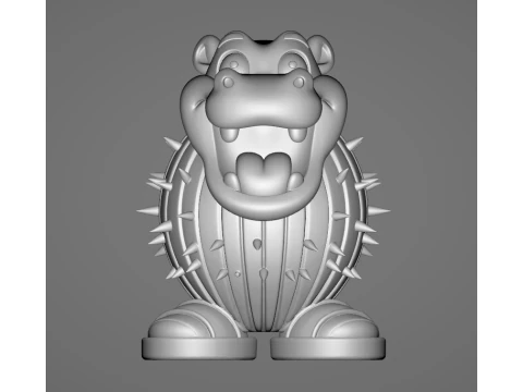 It Cacto Hipoptamo - Animado STL 3D Print Model
