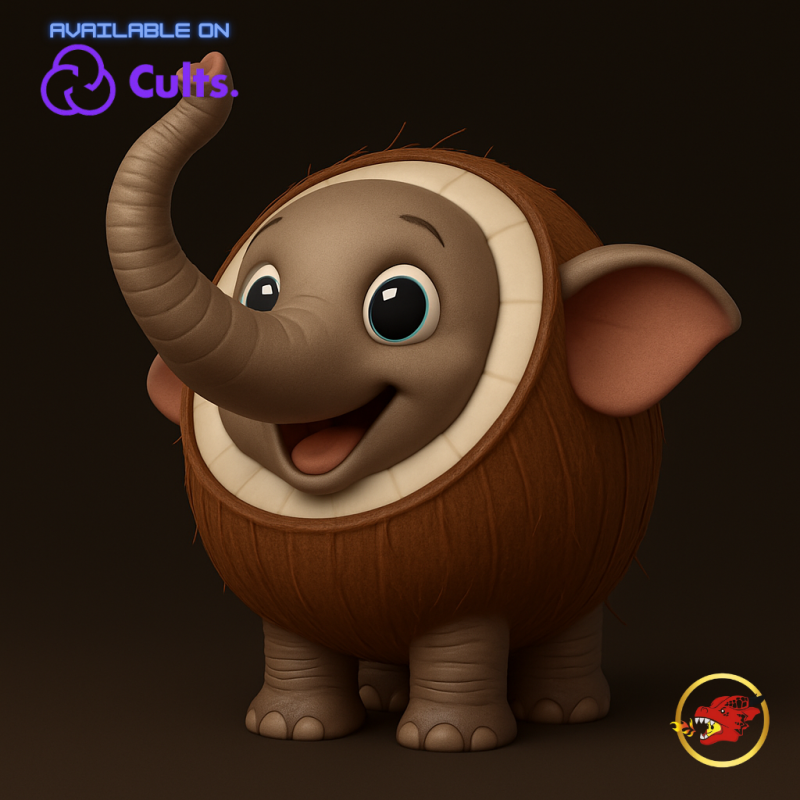 Cocofanto Elefanto - Animado STL 3D Print Model .c4d .max .obj .3ds .fbx .stl .blend 