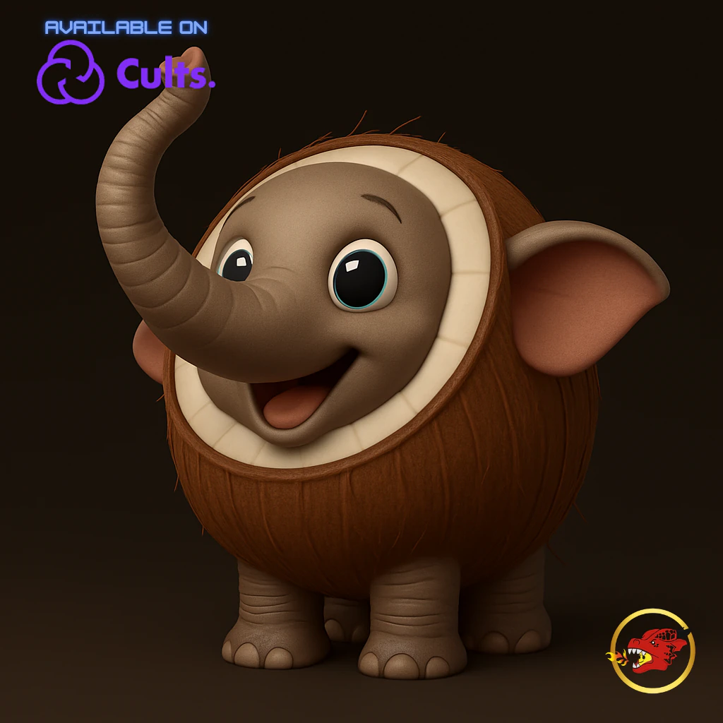 Cocofanto Elefanto - Animado STL 3D Print Model .c4d .max .obj .3ds .fbx .stl .blend 