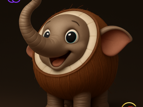 Cocofanto Elefanto - Animado STL 3D Print Model