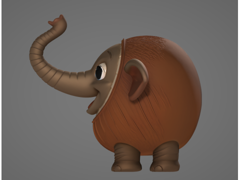Cocofanto Elefanto - Animado STL 3D Print Model
