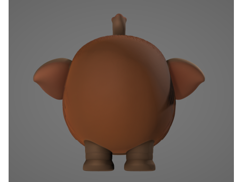 Cocofanto Elefanto - Animado STL 3D Print Model