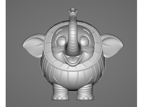Cocofanto Elefanto - Animado STL 3D Print Model