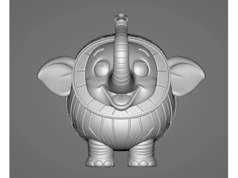 Cocofanto Elefanto - Animado STL 3D Print Model