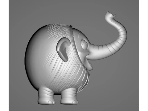 Cocofanto Elefanto - Animado STL 3D Print Model