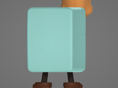 Frigo Camello Buffo Fardello x - Animado STL 3D Print Model