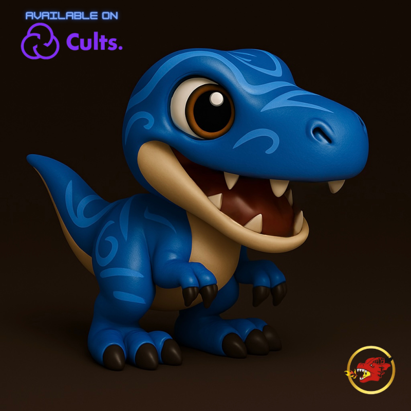 Baby Velocirraptor - Animado STL Modelo de impresión 3D .c4d .max .obj .3ds .fbx .stl .blend 