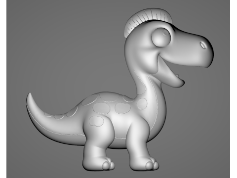 Baby Brachiosaurus - Animado STL Modelo de impresión 3D
