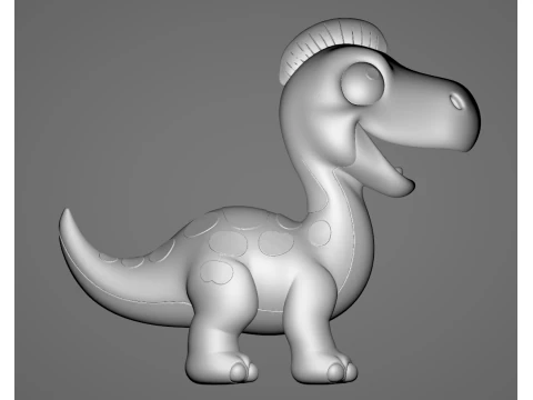 Baby Brachiosaurus - Animado STL 3D Print Model