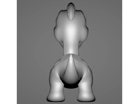 Baby Brachiosaurus - Animado STL 3D Print Model
