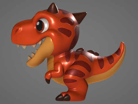 Baby Carnotaurus - Animado STL 3D Print Model