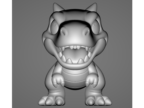 Baby Carnotaurus - Animado STL 3D Print Model