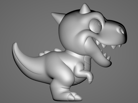 Baby Carnotaurus - Animado STL 3D Print Model