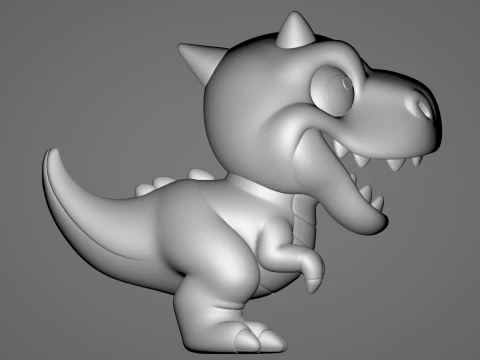 Baby Carnotaurus - Animado STL 3D Print Model