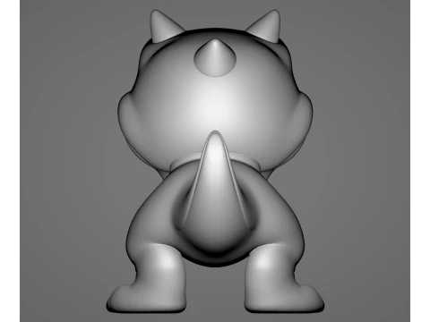 Baby Carnotaurus - Animado STL 3D Print Model