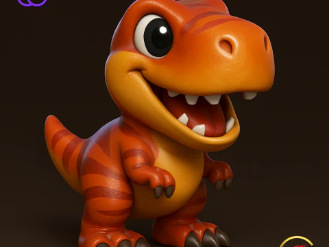 Coleccion Baby Dinos STL para impresi&oacute;n 3D 5 个模型 3D 打印模型