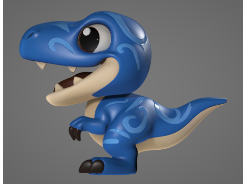 Coleccin Baby Dinos STL para impresin 3D 5 modelos 3D Print Model