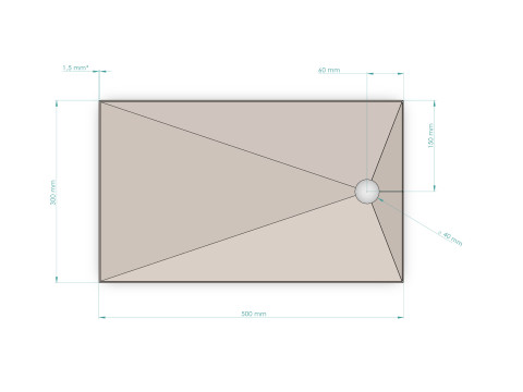 Sheet Metal Sink Tray Free Sample STEP STL 3D Модель