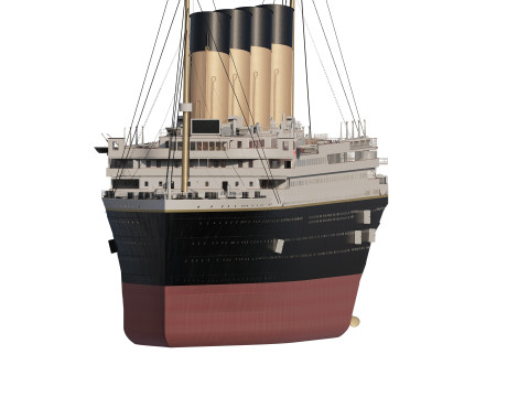 Titanic with full interior Modelo 3D
