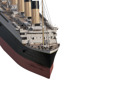 Titanic with full interior Modelo 3D