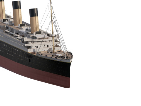Titanic with full interior Modelo 3D
