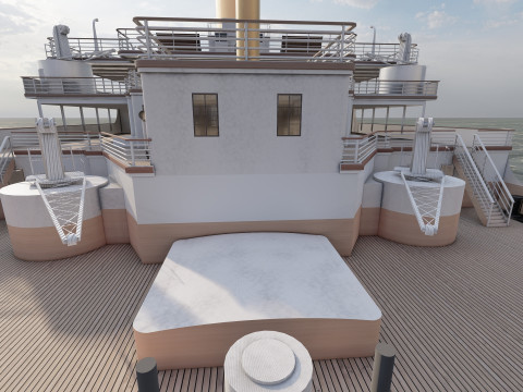 Titanic with full interior Modelo 3D