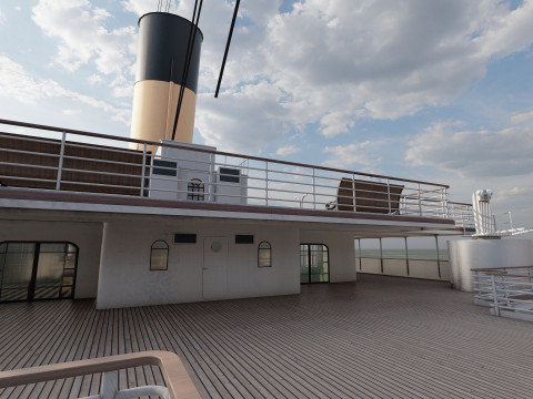 Titanic with full interior Modelo 3D