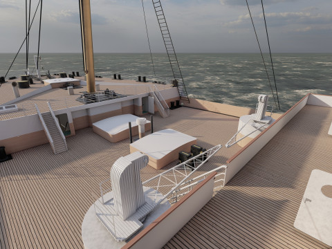 Titanic with full interior Modelo 3D