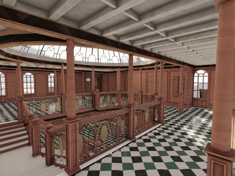 Titanic with full interior Modelo 3D