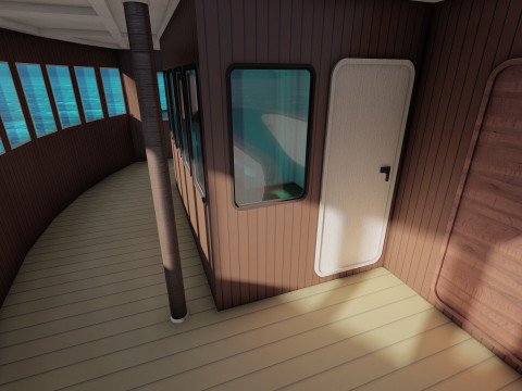 Lusitania with interior 3D Модель