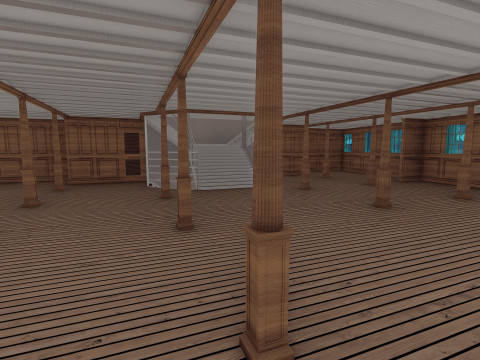 Lusitania with interior 3D Модель