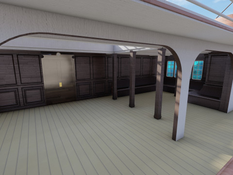 Lusitania with interior 3D Модель